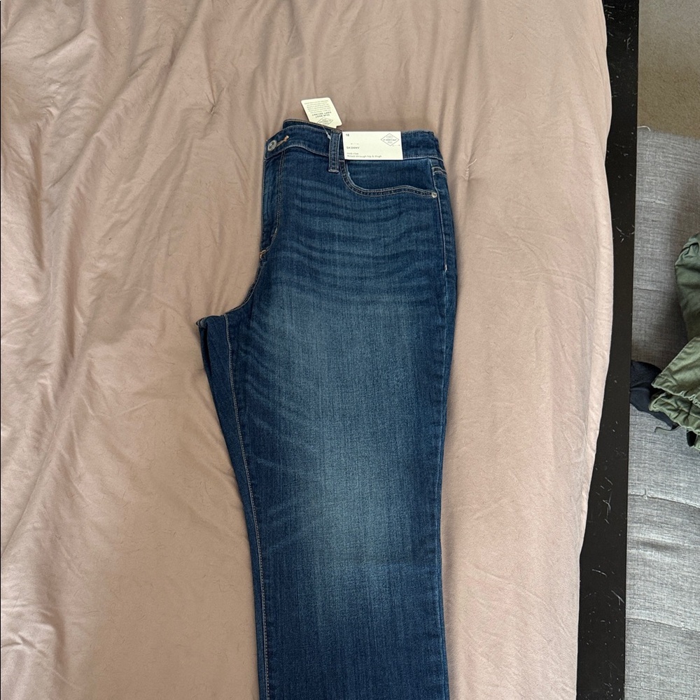 St. John's Bay Mid-Rise Skinny Jeans - Deep Blue